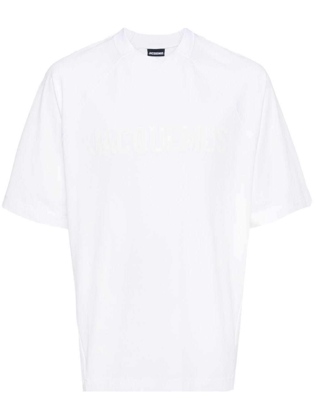 Shop Jacquemus Typo Logo-print T-shirt In White