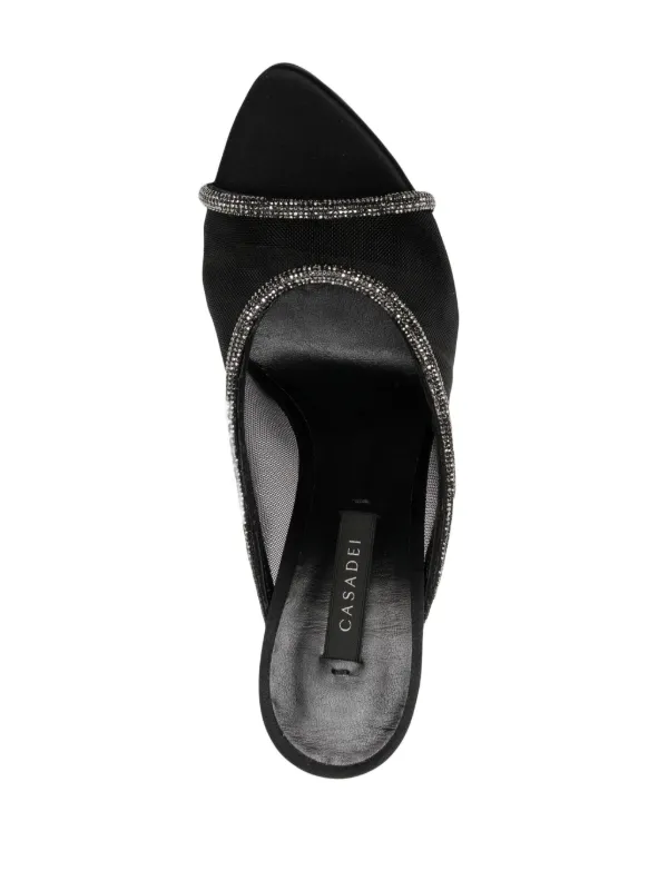 Casadei 110mm Mimì Sandals | Black | FARFETCH JO