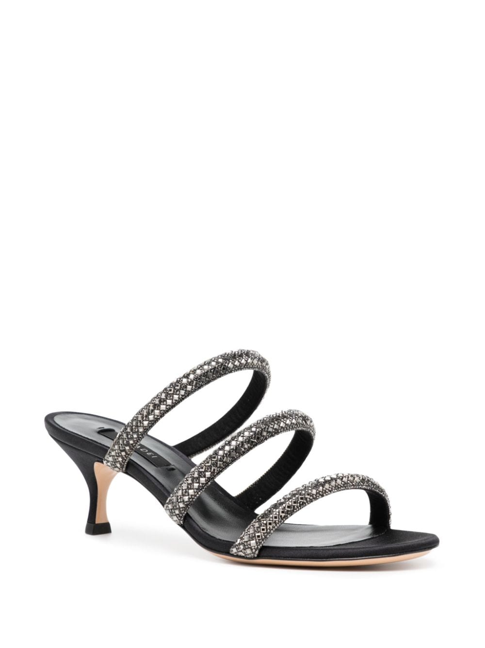 Casadei Stratosphereandalen met studs - Zwart