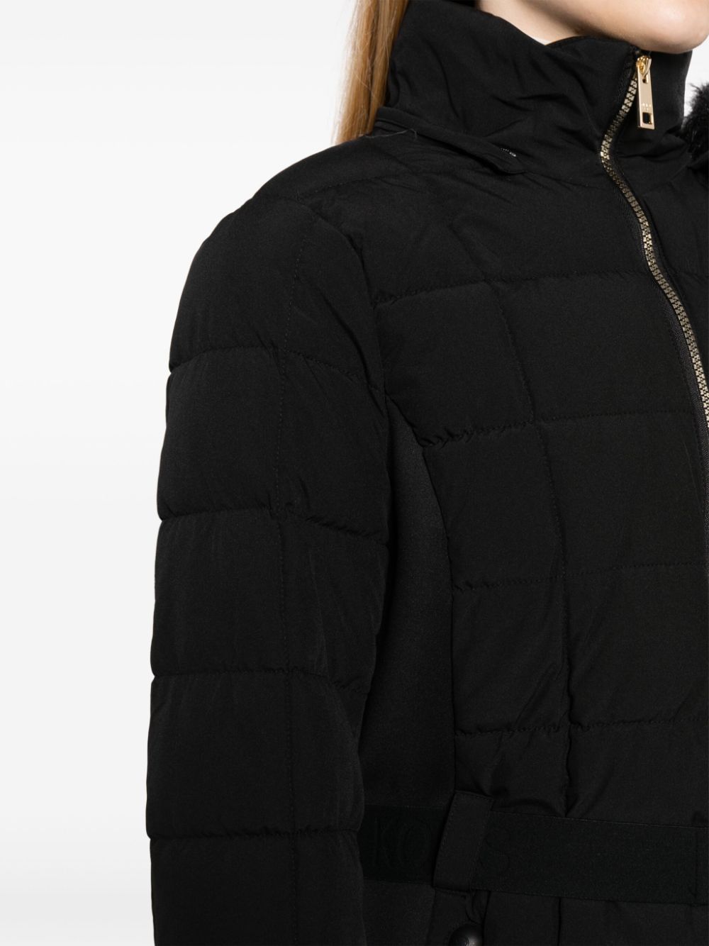 Michael kors belted hot sale puffer coat