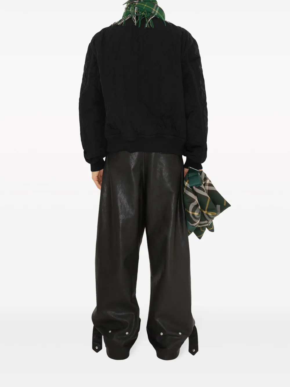 Burberry Bomberjack met opstaande kraag Zwart