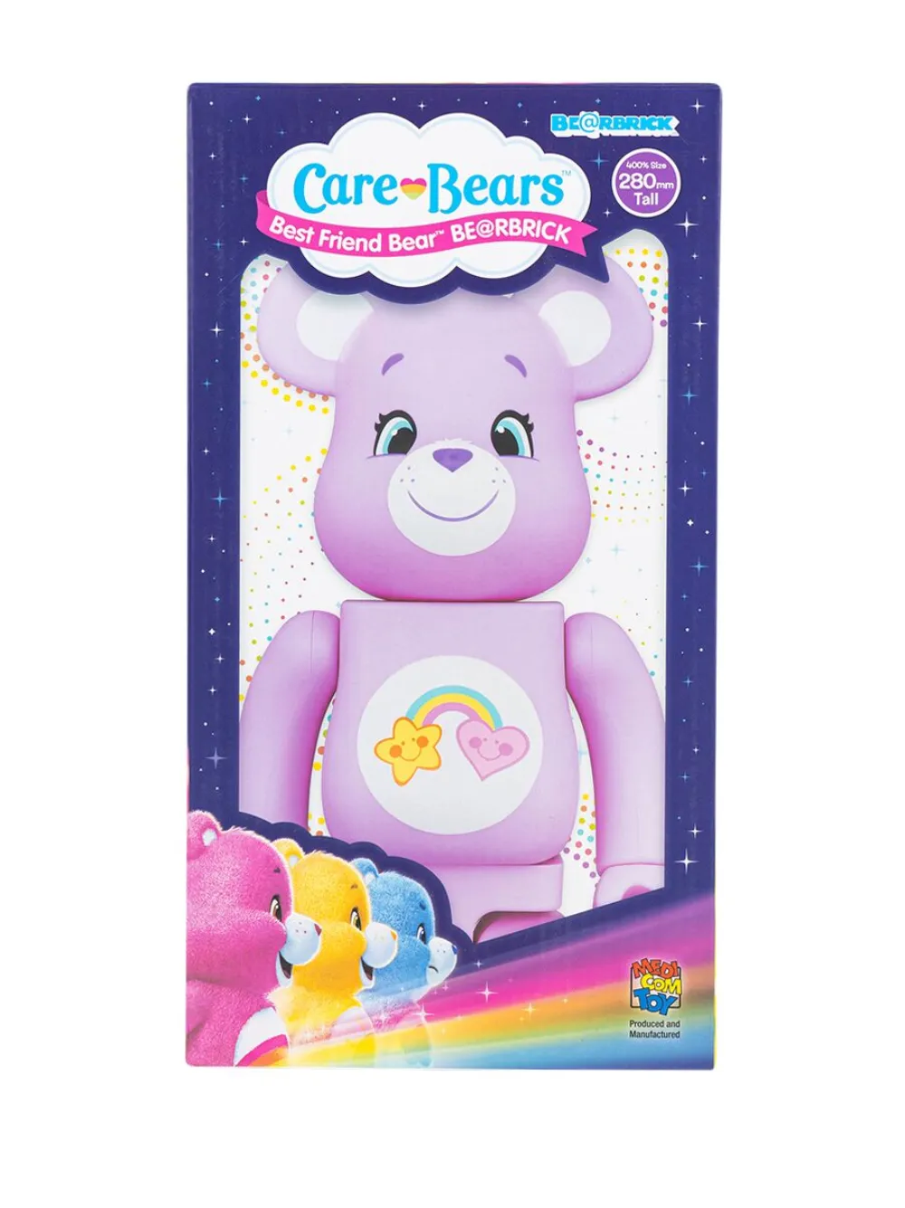 Shop Medicom Toy X Care Bears Bestfriend Bear Be@rbrick 400% Figure In Pink