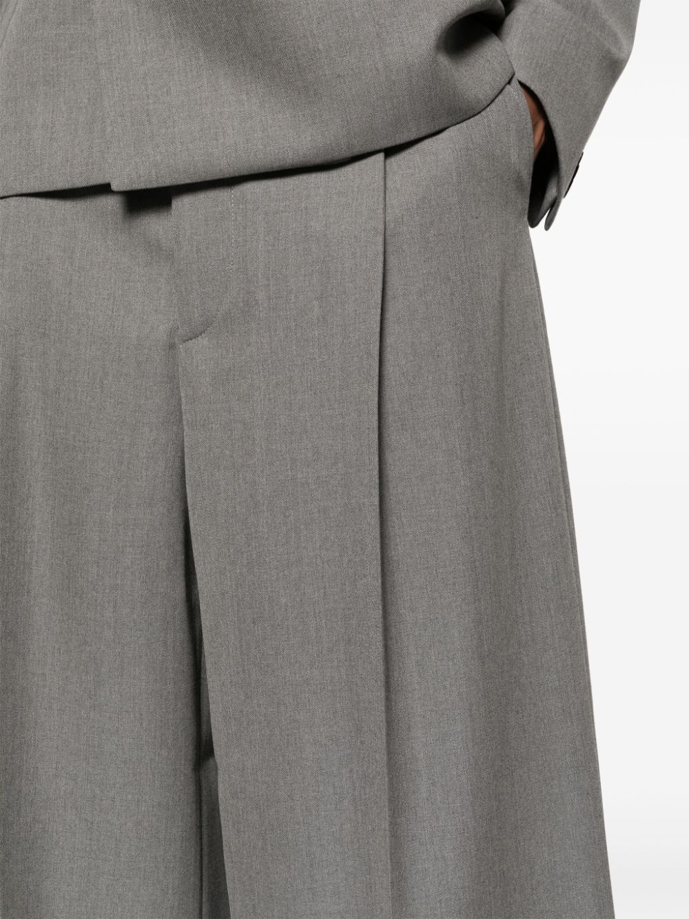 Jacquemus Pantalon met wijde pijpen Grijs