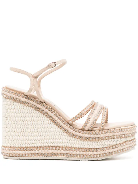 Casadei sandalias Limelight con cuña de 100mm