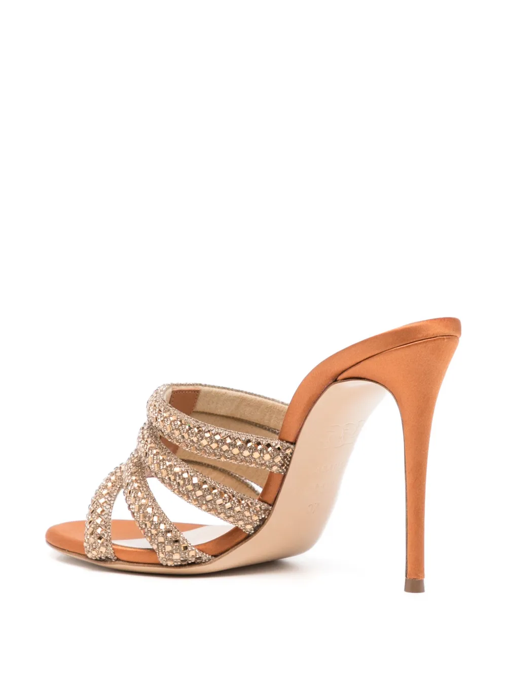 【CASADEI】 Stratosphere サンダル Casadei Stratosphere 110mm スタッズ サンダル | オレンジ