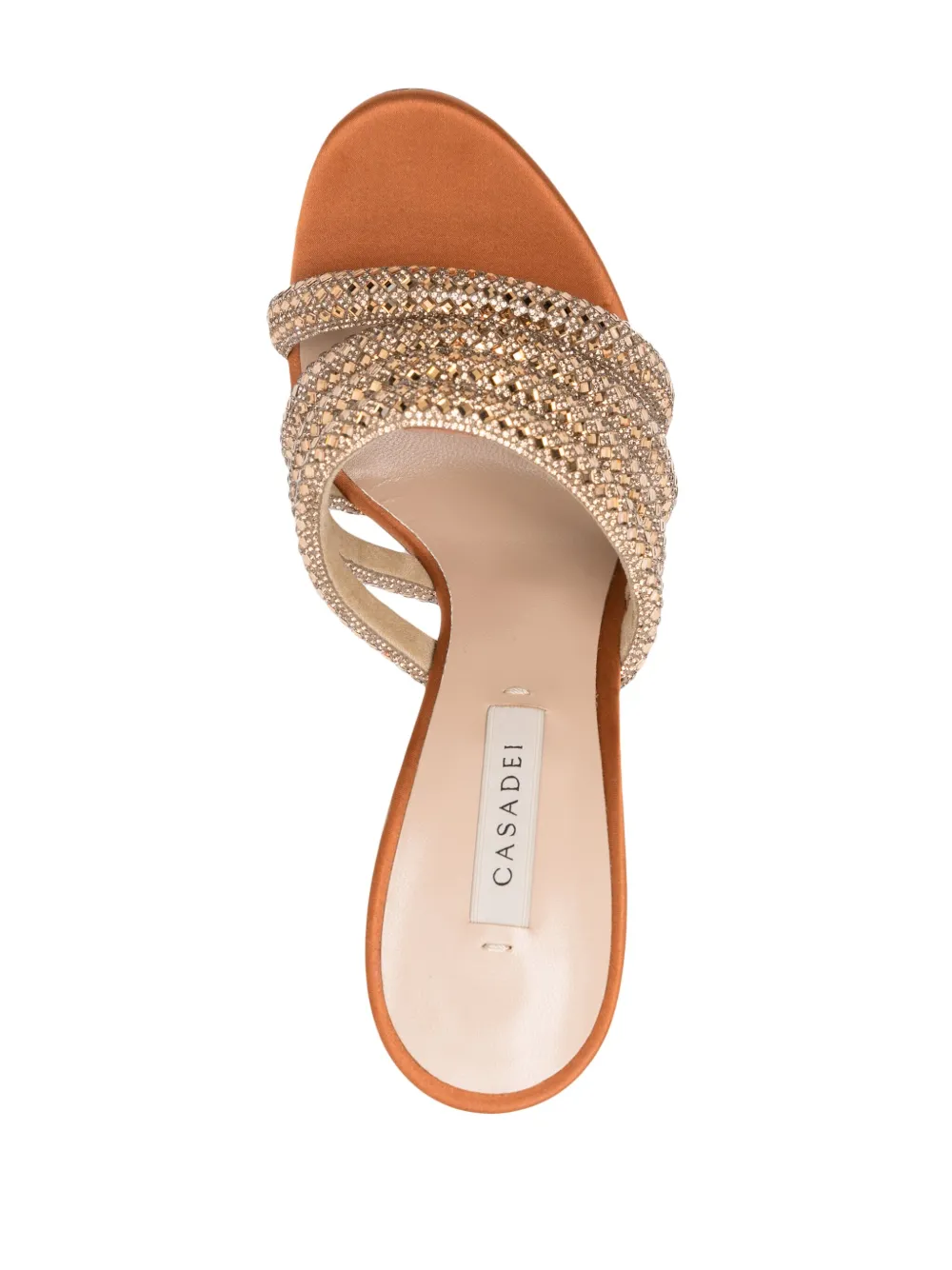 【CASADEI】 Stratosphere サンダル Casadei Stratosphere 110mm スタッズ サンダル | オレンジ
