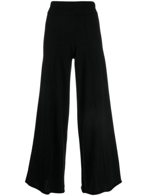 Lisa Yang high-waisted flared cashmere trousers