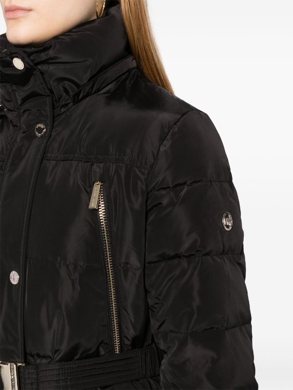 Michael kors puffer coat with outlet belt