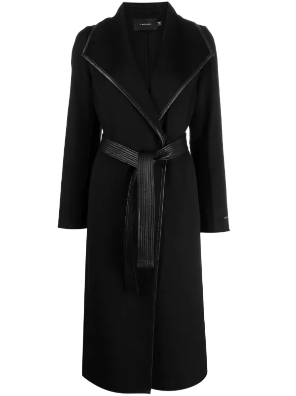 Tahari ベルテッド コート | ブラック | FARFETCH JP
