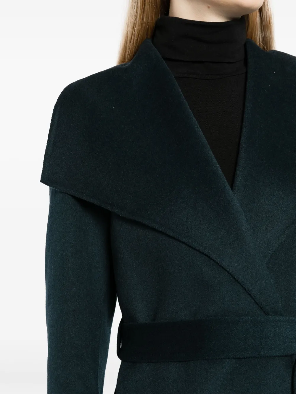 Wrap-Design Belted Coat