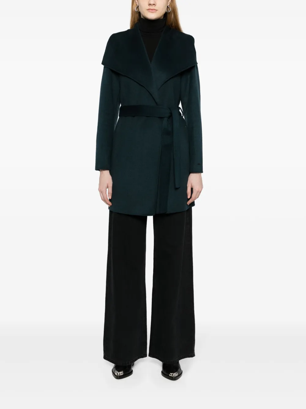 Tahari wrap-design belted coat | Single Breasted Coats | Image 2