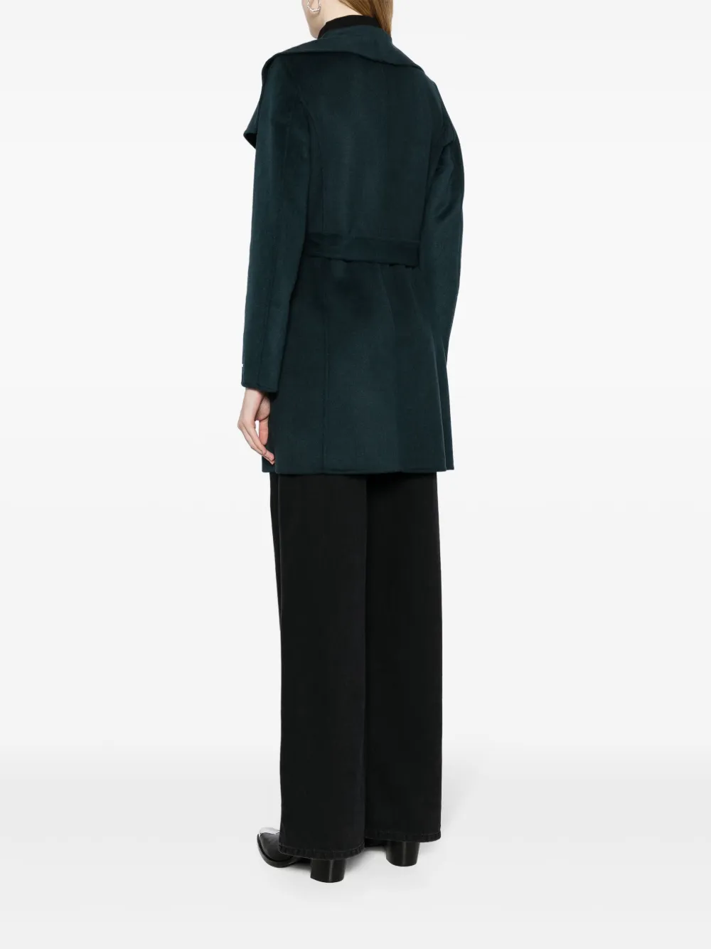 Wrap-Design Belted Coat