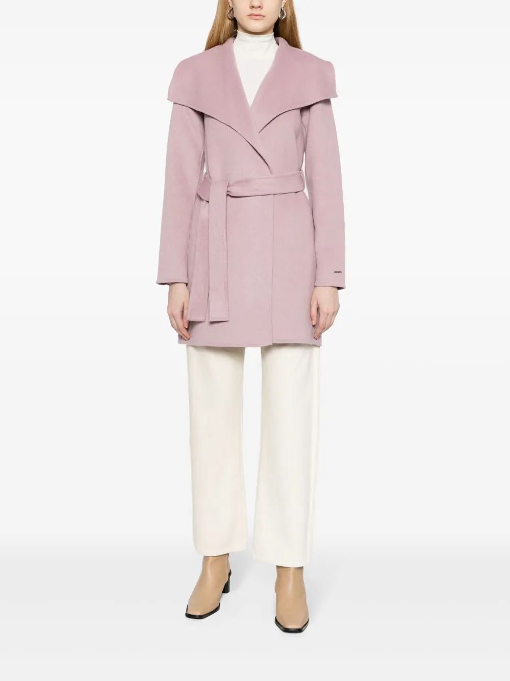 Tahari wrap-design belted coat | Single Breasted Coats | Image 2