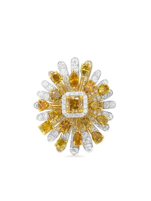 Bague en or blanc 18ct sertie de diamants - HYT Jewelry - Modalova