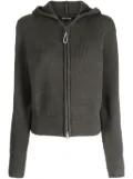 tout a coup zip-up knitted hoodie - Grey