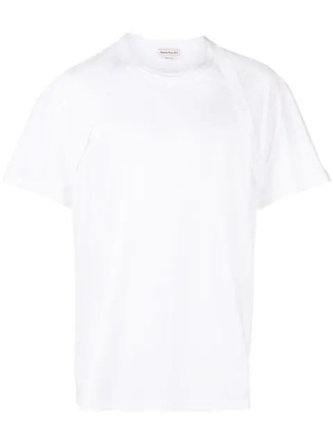 Alexander McQueen harness-effect cotton T-shirt