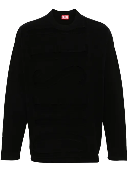Diesel pull K-Floyd en laine - Noir - Diesel - Modalova