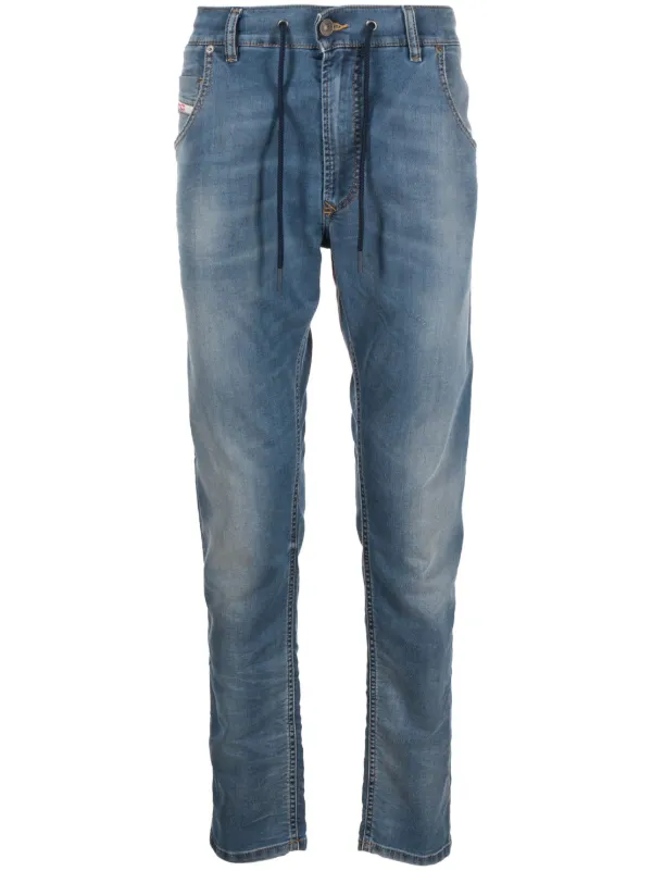 Diesel Krooley E Ne low rise Tapered Jeans Farfetch