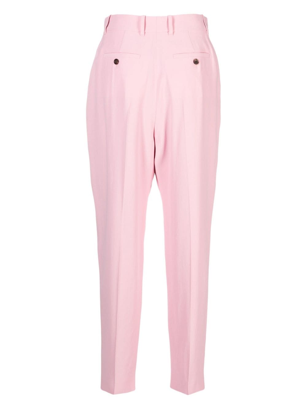Alexander McQueen pleated high-rise tailored trousers - Roze