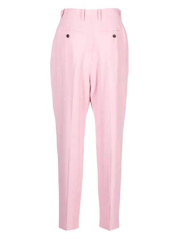 パンツ MCQUEEN Pants with front pleats Pink Alexander McQueen Pleated high-rise Tailored Trousers | Pink