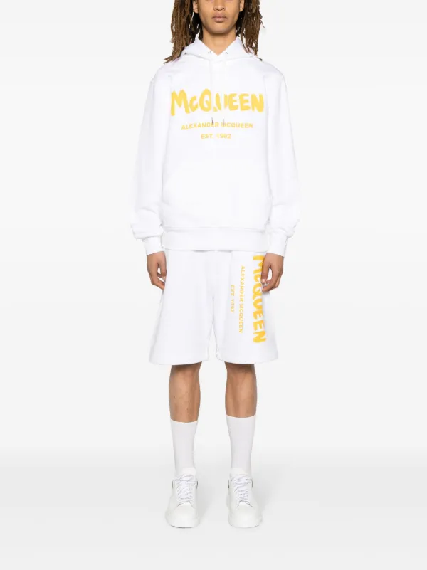 ★alexander mcqueen★ Spray Crush Foil Print Logo Short Slee ☆alexander mcqueen☆ Spray Crush Foil Print Logo Short Slee