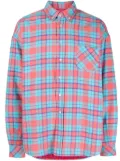 MEMBERS OF THE RAGE plaid-check padded shirt - Blue