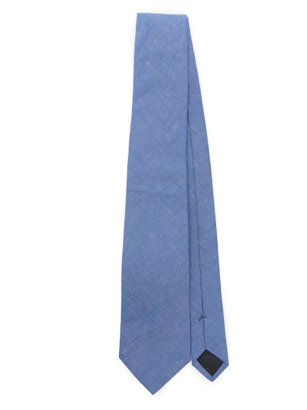 Fursac Slub-texture Tie In Blue