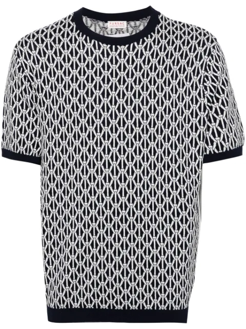 FURSAC playera con motivo de cuerda en jacquard