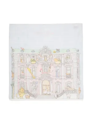 Atelier Choux Monceau Mansion ブランケット 99cm x 95cm | ブルー