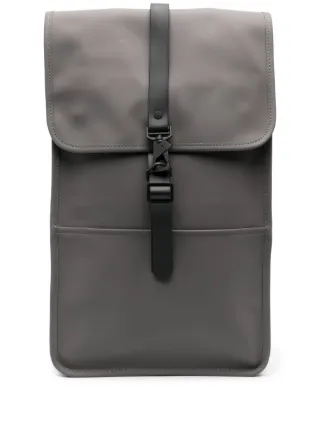 Men Rectangular Backpack Rains rectangle-shape magnetic-fastening Backpack | Grey | FARFETCH