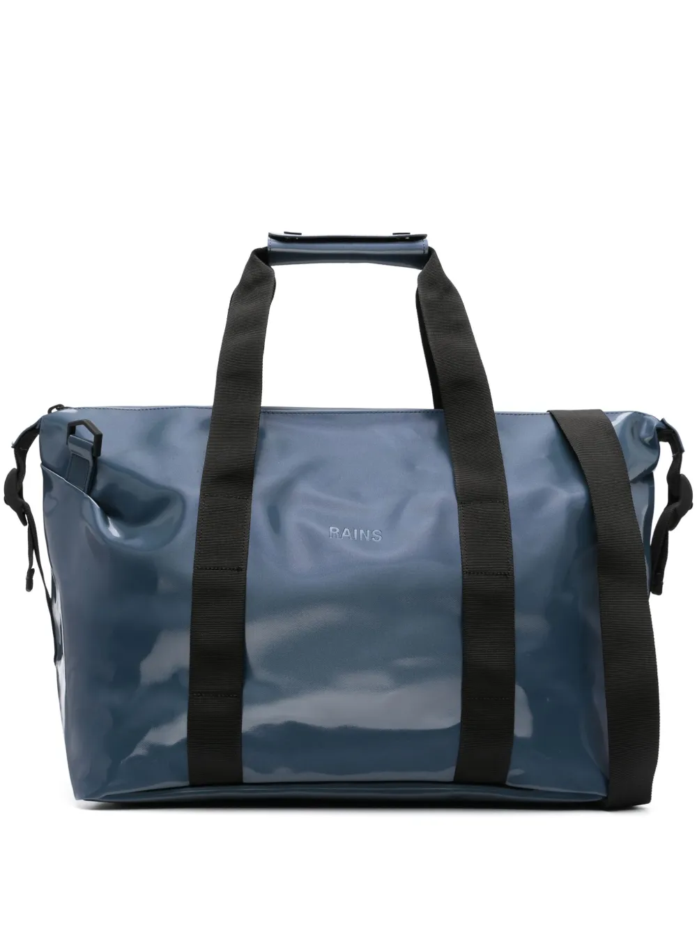Rains Logo-debossed Zipped Luggage In Blue