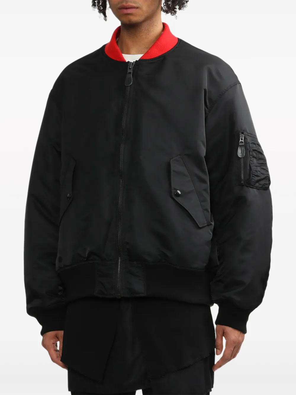 Undercover Omkeerbaar bomberjack Zwart