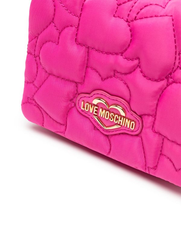 Love Moschino logo-plaque Quilted Crossbody Bag - Farfetch