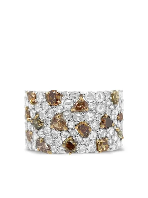 HYT Jewelry 18kt white gold diamond chunky ring