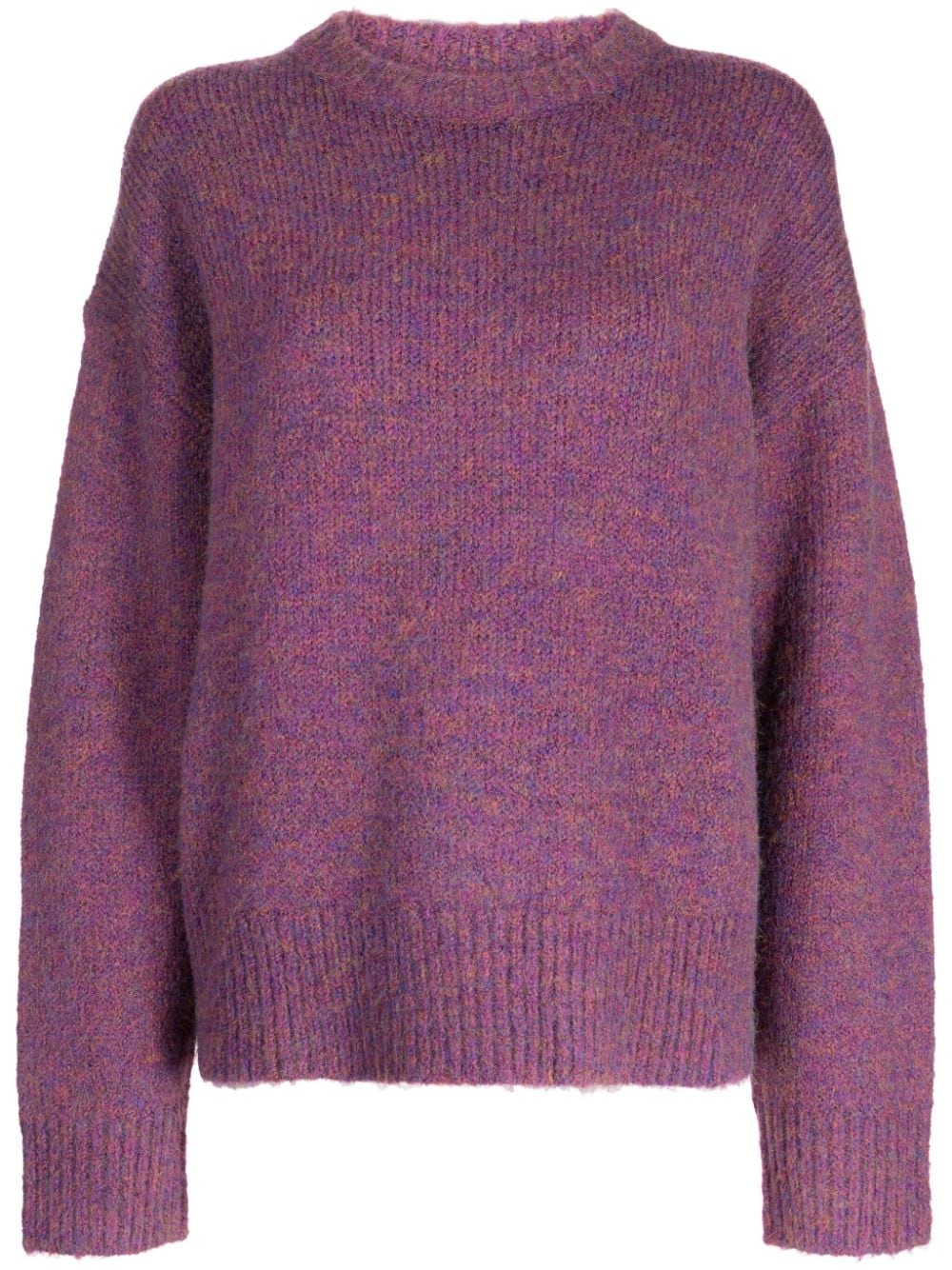 Tout A Coup Crew-neck Long-sleeve Jumper In Violett