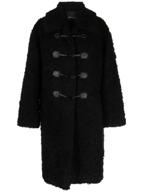 tout a coup hook-fastening shearling coat