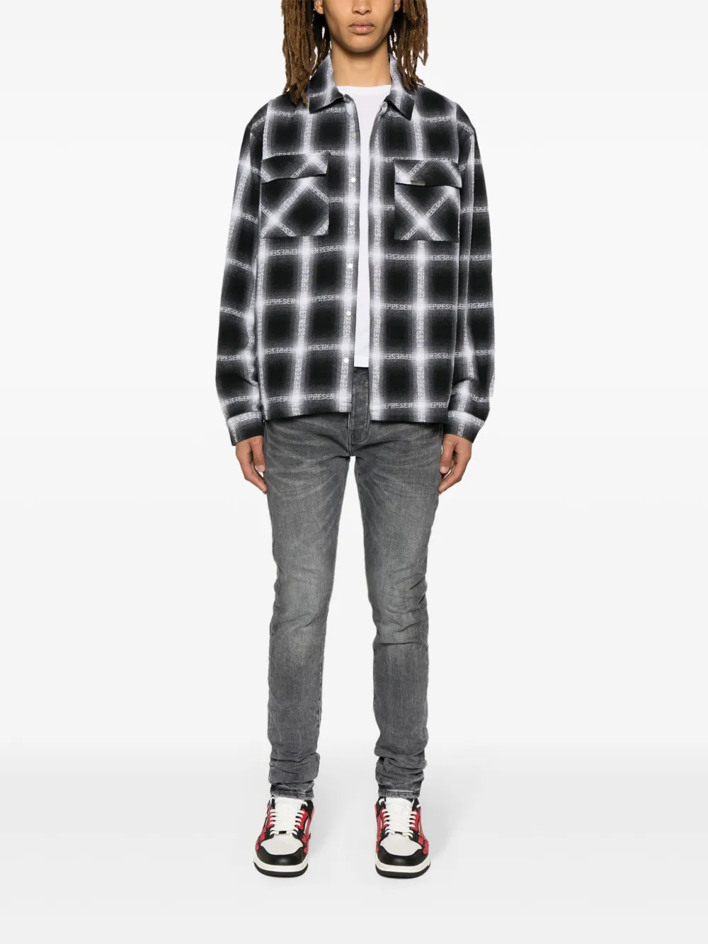 Purple Brand Slim-fit jeans - Grijs