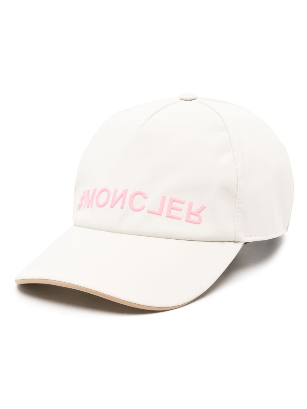 Moncler Logo-embossed Waterproof Cap In Neutrals