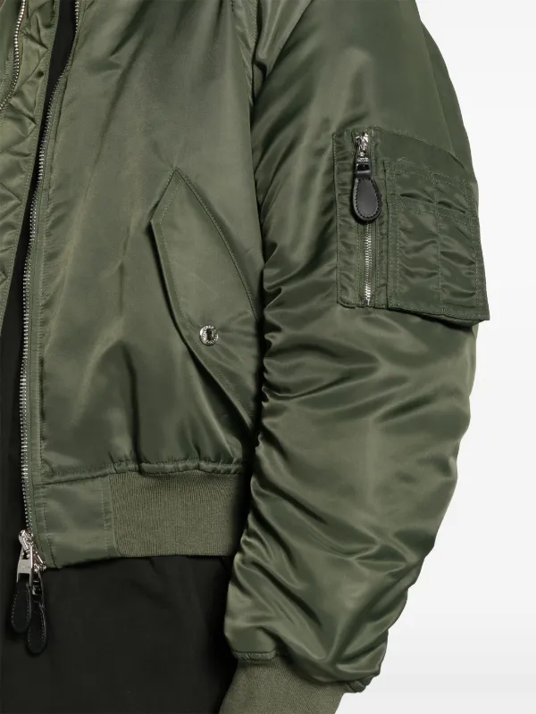 [loadingroom] RUCHED BOMBER JACKET /追跡付 Alexander McQueen detachable-sleeve Ruched Bomber Jacket
