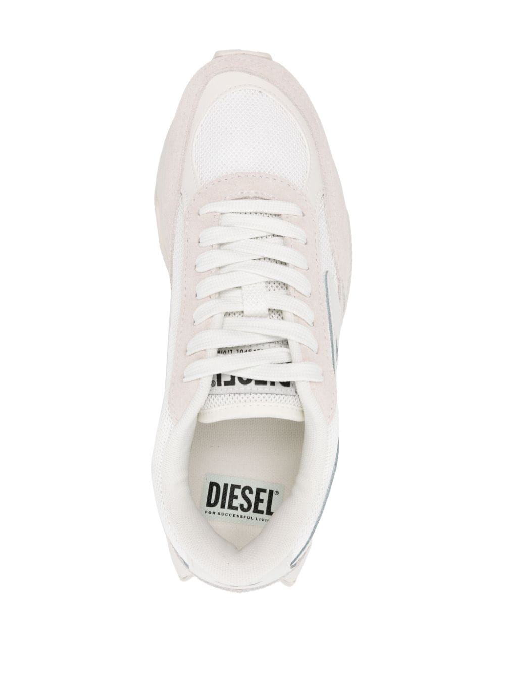 Shop Diesel S-tyche Panelled Sneakers In White