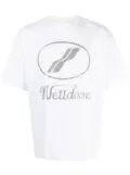 We11done logo-print cotton T-shirt - White