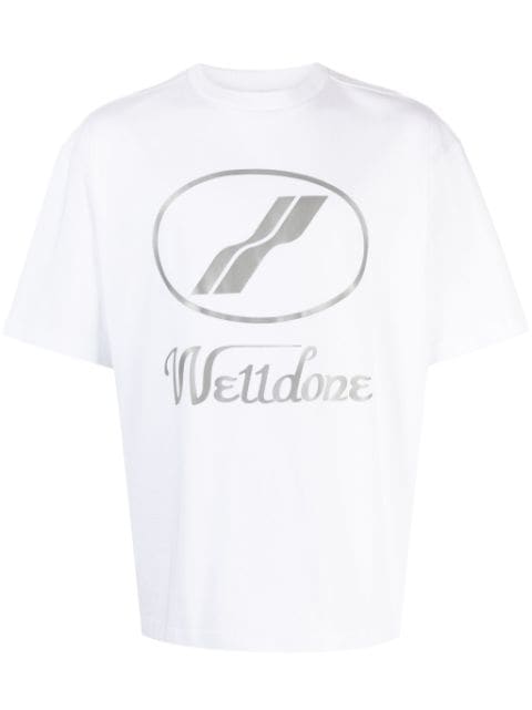 We11done t-shirt en coton à logo imprimé