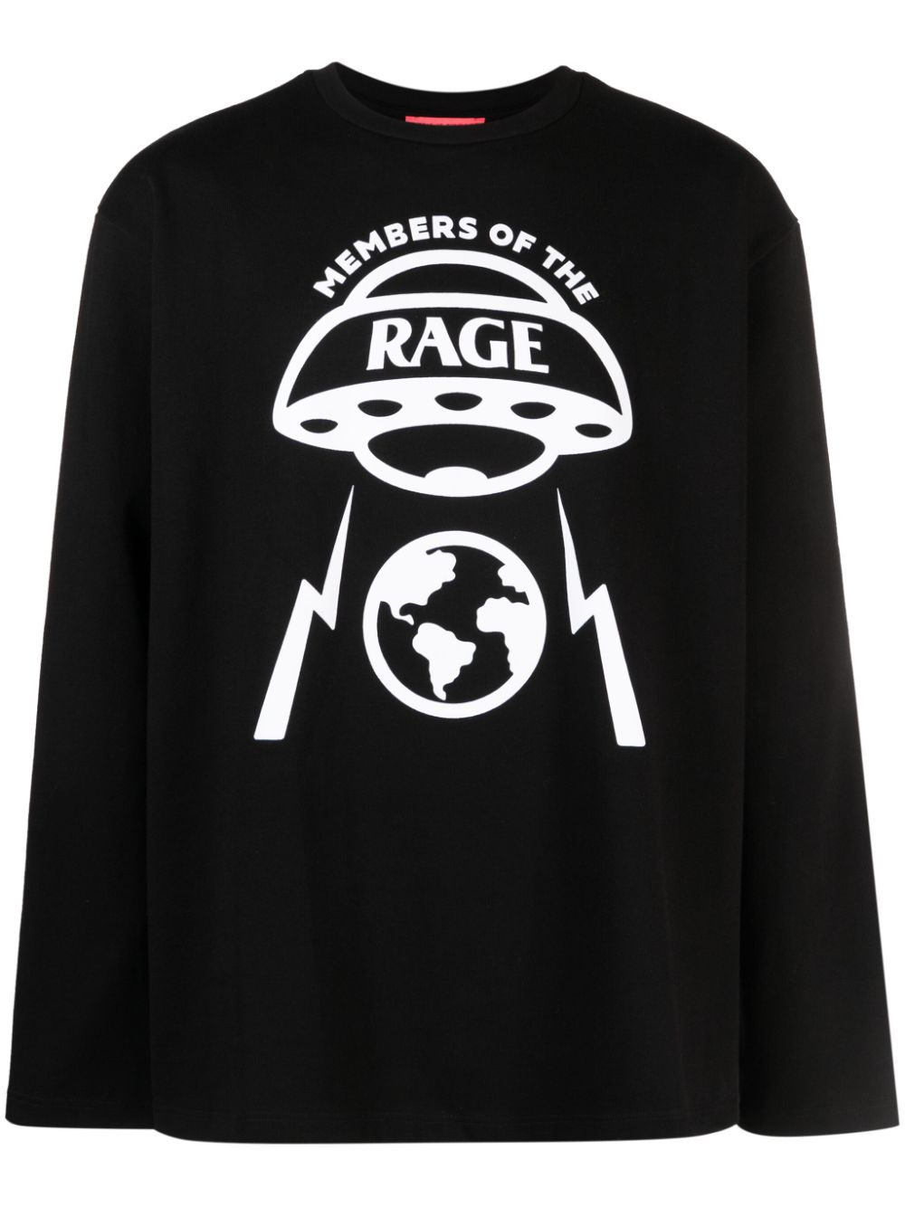 Shop Members Of The Rage Illustration-print Cotton Sweatshirt In Black