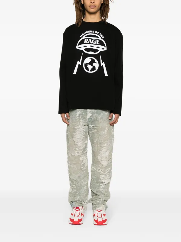 【関税込み】Members of the Rage スウェットシャツ MEMBERS OF THE RAGE illustration-print Cotton Sweatshirt