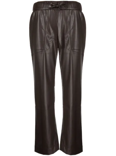 GOODIOUS cropped faux leather trousers
