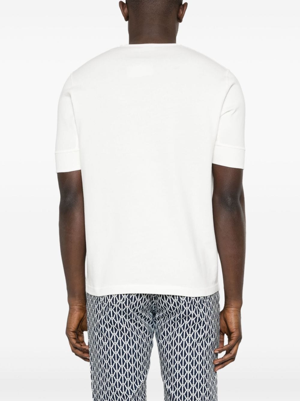 Shop Fursac Short Button-fastening T-shirt In White