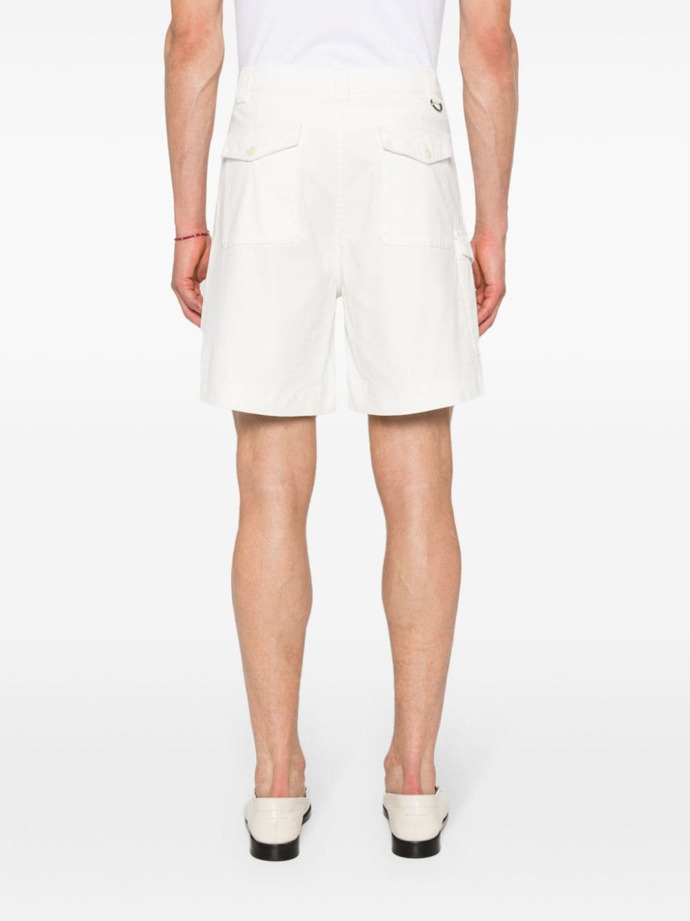 Shop Fursac Canvas Bermuda Shorts In Weiss