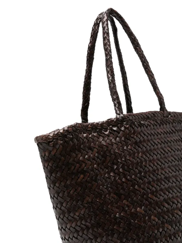 DRAGON DIFFUSION Small Grace Basket Tote Bag | Brown