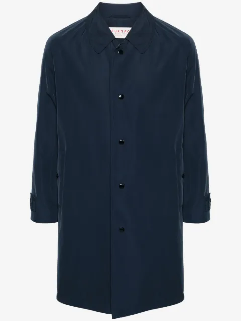 FURSAC stud-fastening cotton raincoat