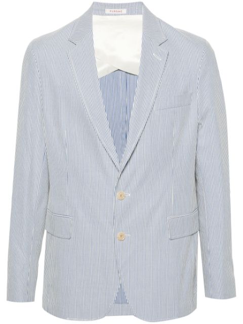 striped cotton blazer